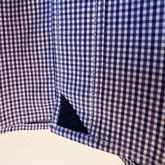 UNTUCKIT Performance Button Down Shirt Mens XX Large Blue Gingham Long Sleeve - Picture 4 of 9